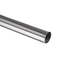 1-1/2" OD x 4 Ft. 304 Stainless Steel Tube, Welded Stainless Steel Round Stra...