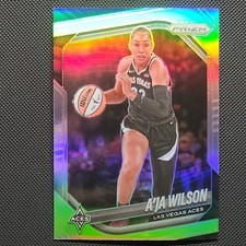 A'ja Wilson Silver Prizm 2025 Panini WNBA #76 Las Vegas Aces