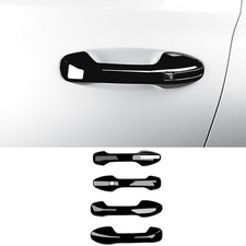 Glossy Black Exterior Side Door Handle Strip Trim For Hyundai Palisade 2020-2024 Glossy Black Exterior Side Door Handle Strip Trim For Hyundai Palisade 2020-2024