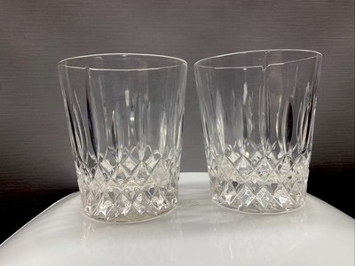 Mikasa Old Dublin Crystal 4 Double Old Fashioned Glasses Set Of 2( No Chips)