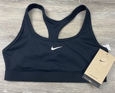 NIKE Swoosh Light Support Women's Non-Padded Sports Bra S DX6817-010 Black