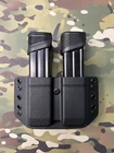 Black Kydex Dual Magazine Carrier for Springfield Echelon