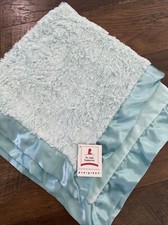 Evergreen Enterprises NEW Aqua Green Lovey Security Blanket NWT Satin Trim D8