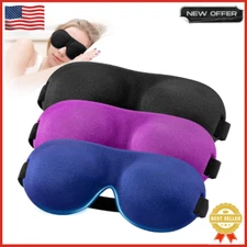 Sleep Mask for Side Sleeper 3 Pack 100% Blackout 3D Eye Mask for ...