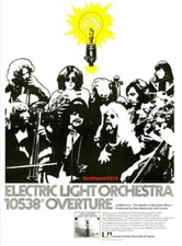 Classic 1972 ELO "10538 Overture" Song Release Trade Promo Ad Reprint
