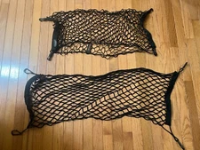 Used Set 2 Rear Trunk Envelope Style Mesh Cargo Nets for TOYOTA AVALON 2011-2017