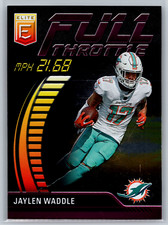 Jaylen Waddle 2023 Panini Donruss Elite Pink Full Throttle FT-JW Miami Dolphins