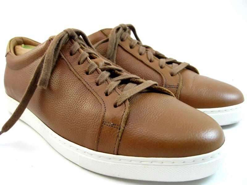SAOLA Allen Edmonds "COURTSIDE" Sneakers eleganti derby da uomo in pelle 9 5 D noce (371N)