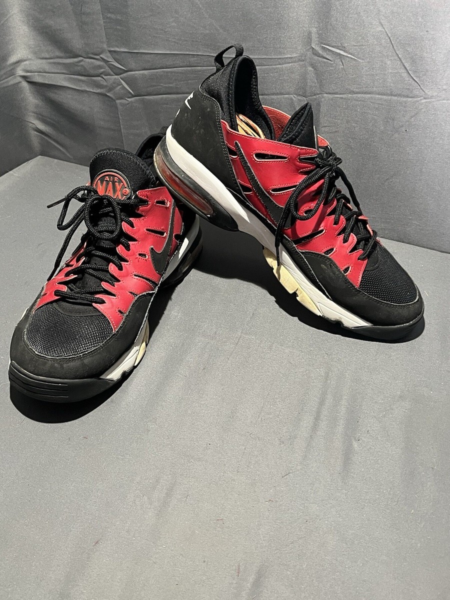 NIKE AIR TRAINER MAX 94 LOW [880995 600] SZ 12 Rare Nike Air Trainer Max 94 Low 880995 600 Black Red new in  main image 2