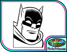 Batman K Vinyl Sticker Wall Art Poster Kids Bedroom Car Laptop Bike Window Movie