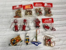 Lot Of Christmas Vintage MIDWEST IMPORTERS Canon Falls Ornaments ASSORTED