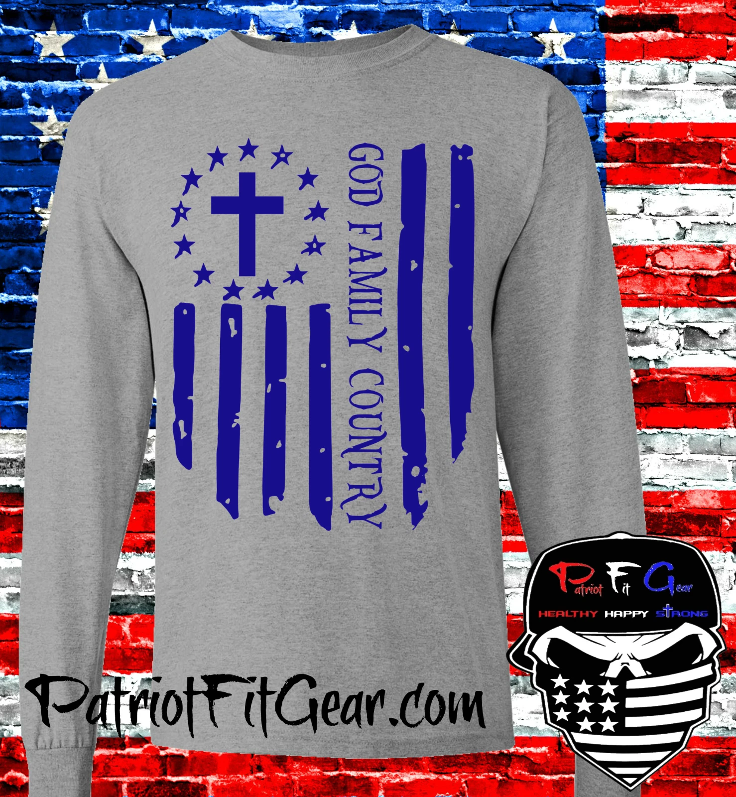 FEAR OF GOD Felpa con cappuccio God Family Country In God We Trust Faith Family Freedom Flag Felpa