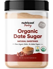 Nutricost Organic Date Sugar (1LB) - USDA Organic, Vegan, GMO-Free