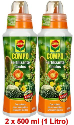 COMPO - 2 x 500 ml Fertilizante liquido para cactus,plantas crasas y suculentas - Imagen 1 de 4