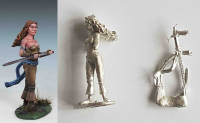 Dark Sword Miniatures 28mm, Metal Angelica Female Half Elf Warrior with Sword