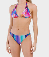 NWT 154 Gottex Women Swimwear Swimsuit 10 Bikini 2 PCs Two Pieces Set Purple