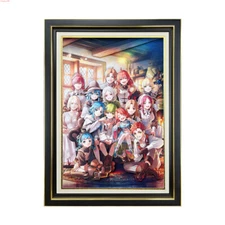 Anime Mushoku Tensei Roxy Sylphiette 3D Art Painting Hollow Paper Carving Frame