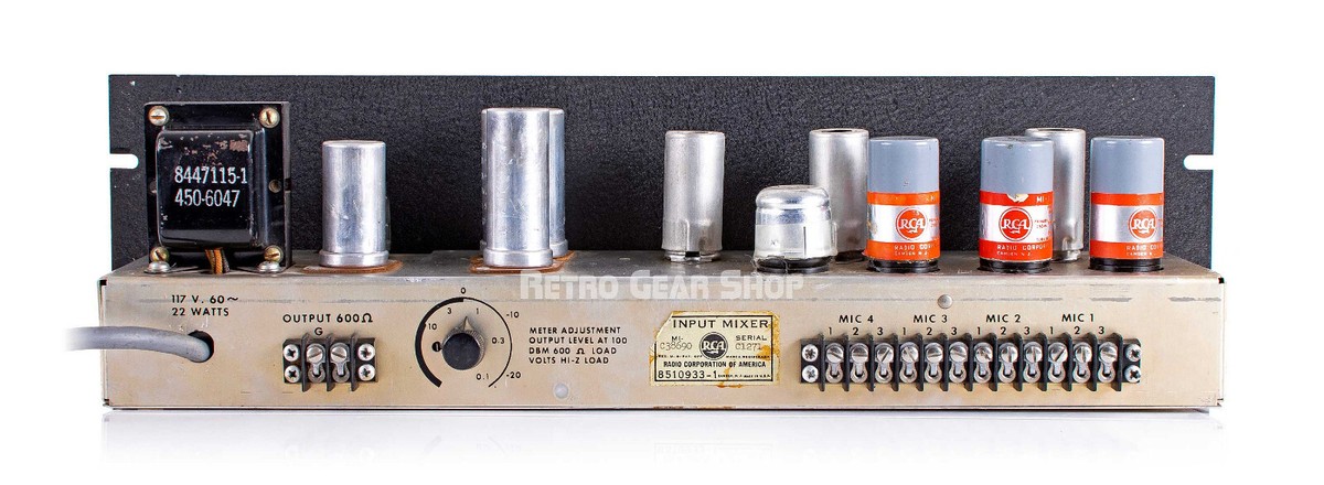RCA 4 Input Mixer EQ MI C38690 Vintage Rare Analog | eBay