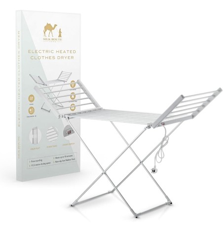Asciugacapelli Riscaldati Asciugatrice Aeratore Cavallo Elettrico 18 Barre Riscaldate 52,5D x 148 W x 90H