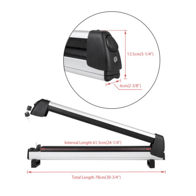 For Porsche 911 997 Aluminum Ski Snowboard Top Roof Rack Carrier