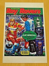 ROY OF THE ROVERS COMIC POSTCARD  'SCOTTISH FA CUP SPECIAL!'  25th JAN 1992