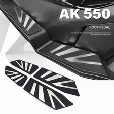 Motorcycle Foot Pedal Footrest Black For KYMCO AK550 2022 2023 Foot Pegs Pedal