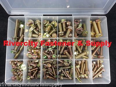 J.I.S Flange Bolt / Screw Assortment Kit M6, M8, M10 Metric Grade
