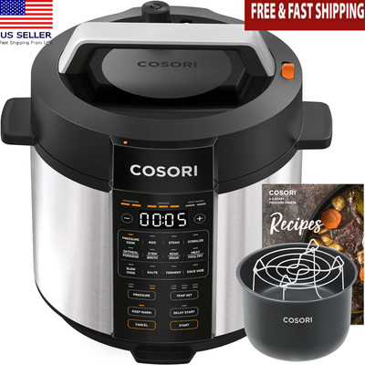 Multi Electric Pressure Cooker Stainless Steel Easy Clean Stress-Free Venting