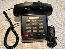 Radio Shack Corded Telephone 2 Line Push Button ET-181 Black Dementia Alzheimers