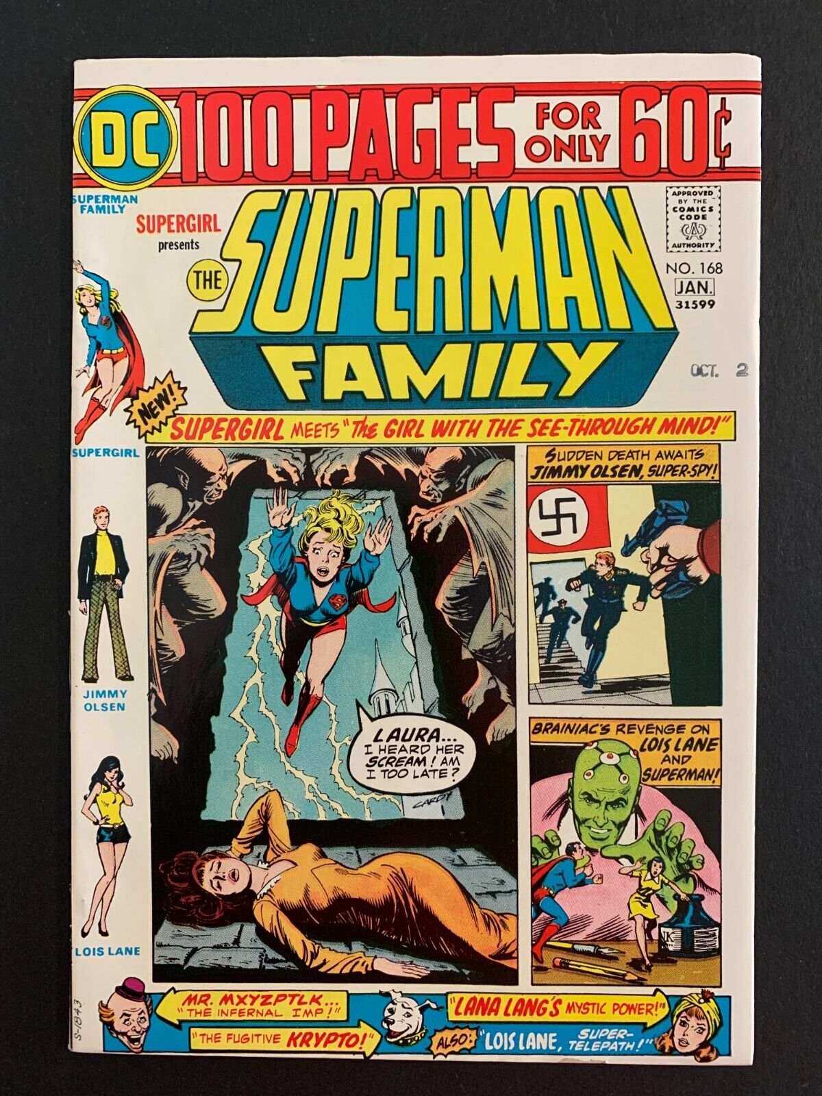 SUPERMAN FAMILY #168 *SHARP!* (DC, 1975)  100 PAGE GIANT!  LOTS OF PICS!