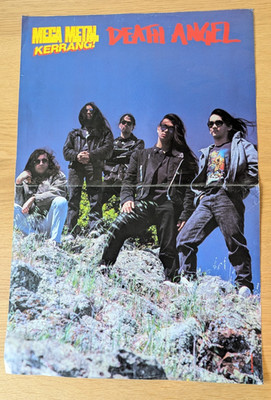 Kerrang Mega Metal Poster Death Angel / Tom Araya  Double-Sided Poster 1980s