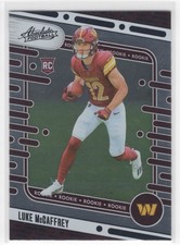 #176 Luke McCaffrey 2024 Absolute Black RC Washington Commanders