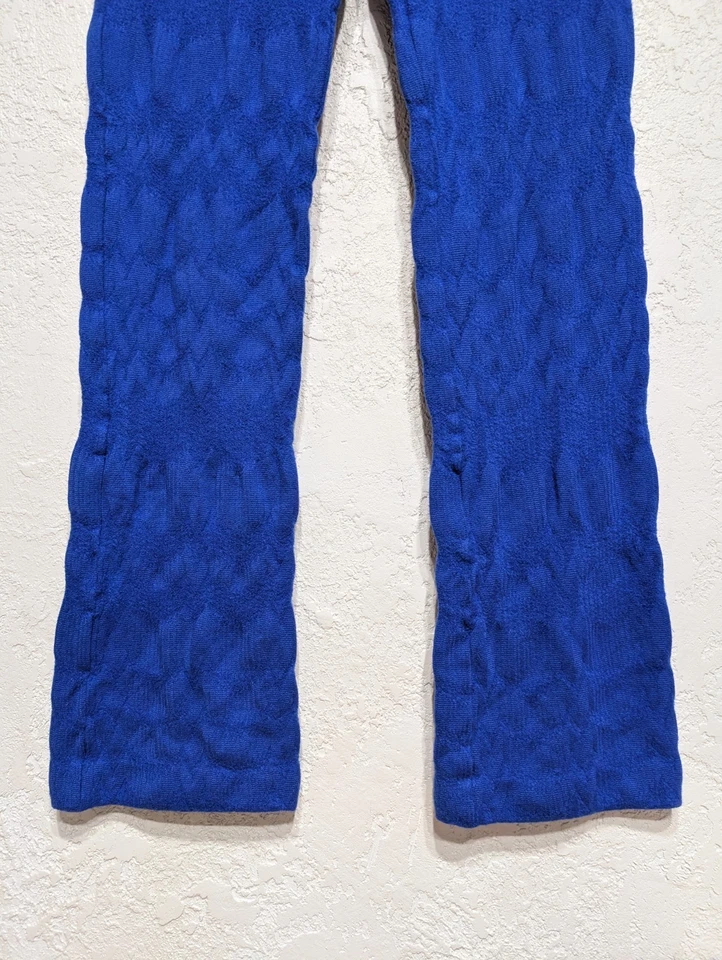 Pantalones elegantes azules vintage Missoni para mujer bordados detalles en... - Imagen 4 de 4