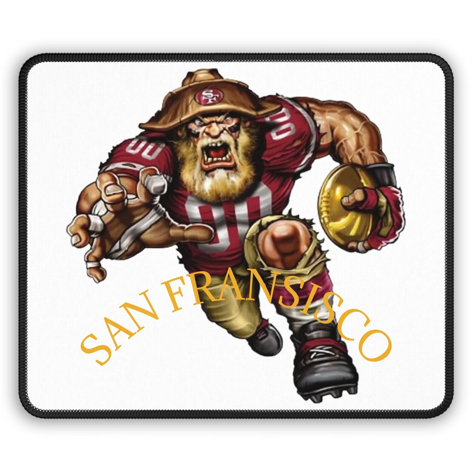 San Francisco Football Mascot Gaming Mouse Pad