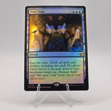 Time Stop (Foil) - FDN #166 Rare - NM / Mint Foundations Single