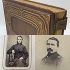 Civil War CDV Album w 54 Photos incl 2 Union Officer Soldier Portraits