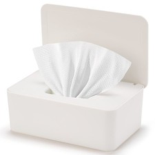 Baby Wipes Dispenser, Wipe Holder for Adult,Keeps Wet Tissue White