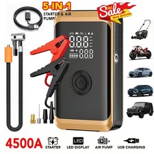 Car Jump Starter 10000mAh with Air Compressor - Battery Charger  Jumper Booster