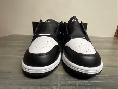 Nike Air Jordan 1 Low Shoes Black Summit White 553558-043 Men's