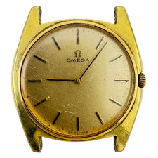 Vintage 32mm 1969 Omega De Ville 111.098 Mechanical Wristwatch Gold Plated Swiss