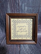 Scherenschnitte Vintage 1987 Designs With Scissors A Friend Framed Art Picture