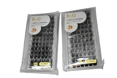 #ad #ad B amp; Q Lash Clusters 72 Count C Curl 12mm DIY Eyelash Extensions 2 Pack $15.99