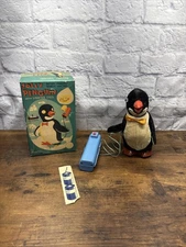 Vintage Jolly Penguin Battery Powered Remote Control Cragstan Toys Japan