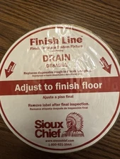 2 Sioux Chief 834 - 4HNR  Round Brose Strainer Floor Finish Line Drain Fixture ￼