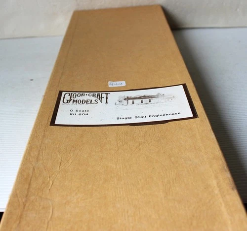 O, Gloor Craft Models Single Stall Enginehouse Kit #604 in Box