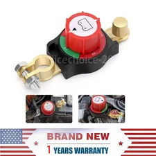 12-48V Top Post Battery Disconnect Switch - Marine Isolator/Cut-Off, Universal