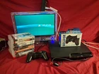 Sony PlayStation 3 Slim PS3 250GB Black Console Gaming System CECH-2001A TESTED