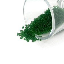 Green Frosted 12/0 Glass Seed Beads - US Seller