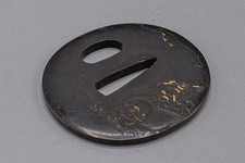 青铜主要古董日本刀镡| eBay