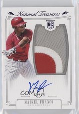 2015 Panini National Treasures Purple 48/49 Maikel Franco #157 Auto 4h4